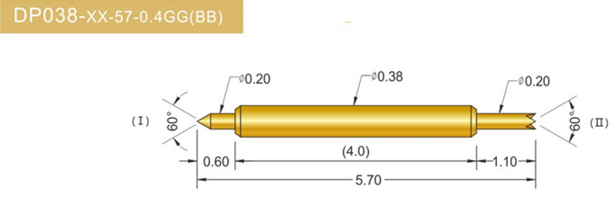 038雙頭探針、雙向探針探針、BGA雙頭探針、雙向彈簧探針、雙頭探針圖片